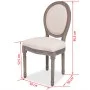 Dining chairs 2 units cream fabric by vidaXL, dining chairs - Ref: Foro24-244087, Price: 251,29 €, Discount: %