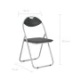Klappbare Esszimmerstühle 2 Einheiten aus schwarzem Kunstleder von vidaXL, Essstühle - Ref: Foro24-284407, Preis: 67,93 €, Ra...