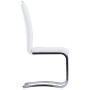 Cantilever dining chairs 4 units white synthetic leather by vidaXL, dining chairs - Ref: Foro24-281778, Price: 297,36 €, Disc...