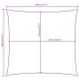 Toldo de vela cuadrado tela Oxford verde oscuro 3,6x3,6 m