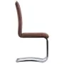 Freischwinger Esszimmerstühle 4 Stk. Kunstveloursleder braun von vidaXL, Essstühle - Ref: Foro24-281784, Preis: 302,89 €, Rab...