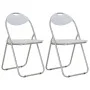 Klappbare Esszimmerstühle 2 Einheiten Kunstleder weiß von vidaXL, Essstühle - Ref: Foro24-284408, Preis: 72,81 €, Rabatt: %