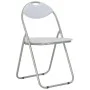 Folding dining chairs, 2 units, white synthetic leather by vidaXL, dining chairs - Ref: Foro24-284408, Price: 72,81 €, Discou...