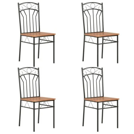 Dining chairs 4 units brown MDF by vidaXL, dining chairs - Ref: Foro24-281398, Price: 126,76 €, Discount: %