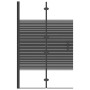 Mampara de ducha plegable ESG negro 80x140 cm