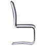 Sillas voladizas de comedor 6 unidades cuero sintético negro de vidaXL, Sillas de comedor - Ref: Foro24-278832, Precio: 503,0...