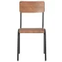 Dining chairs 4 pcs solid plywood and brown steel by vidaXL, dining chairs - Ref: Foro24-280085, Price: 290,09 €, Discount: %