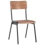Dining chairs 4 pcs solid plywood and brown steel by vidaXL, dining chairs - Ref: Foro24-280085, Price: 290,09 €, Discount: %