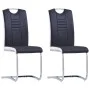Freischwinger Esszimmerstühle 2 Einheiten Kunstleder schwarz von vidaXL, Essstühle - Ref: Foro24-281771, Preis: 169,34 €, Rab...
