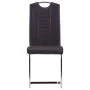 Cantilever dining chairs 4 units brown synthetic leather by vidaXL, dining chairs - Ref: Foro24-281776, Price: 242,16 €, Disc...
