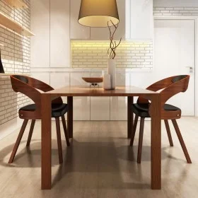 Esszimmerstühle 2 Einheiten braunes Kunstleder von vidaXL, Essstühle - Ref: Foro24-240706, Preis: 287,44 €, Rabatt: %