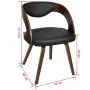 Sillas de comedor 2 unidades cuero sintético marrón de vidaXL, Sillas de comedor - Ref: Foro24-240706, Precio: 276,45 €, Desc...