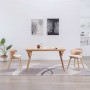 Esszimmerstühle, 2 Stück, gebogenes Holz und cremefarbenes Kunstleder von vidaXL, Essstühle - Ref: Foro24-283108, Preis: 217,...