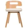 Sillas de comedor 2 uds madera curvada y cuero sintético crema de vidaXL, Sillas de comedor - Ref: Foro24-283108, Precio: 205...