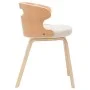 Dining chairs 2 pcs curved wood and cream synthetic leather by vidaXL, dining chairs - Ref: Foro24-283108, Price: 213,99 €, D...