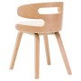 Esszimmerstühle, 2 Stück, gebogenes Holz und cremefarbenes Kunstleder von vidaXL, Essstühle - Ref: Foro24-283108, Preis: 217,...