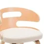 Dining chairs 2 pcs curved wood and cream synthetic leather by vidaXL, dining chairs - Ref: Foro24-283108, Price: 213,99 €, D...