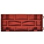 Brick-colored grass separator fence 11 pieces by vidaXL, Garden edging and edging - Ref: Foro24-141257, Price: 36,74 €, Disco...