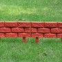 Brick-colored grass separator fence 11 pieces by vidaXL, Garden edging and edging - Ref: Foro24-141257, Price: 36,74 €, Disco...