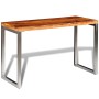 Dining table with steel legs and solid sheesham wood by vidaXL, Kitchen and dining tables - Ref: Foro24-242126, Price: 136,91...