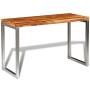 Dining table with steel legs and solid sheesham wood by vidaXL, Kitchen and dining tables - Ref: Foro24-242126, Price: 136,91...