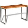 Dining table with steel legs and solid sheesham wood by vidaXL, Kitchen and dining tables - Ref: Foro24-242126, Price: 136,91...