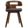 Sillas de comedor 2 unidades madera curvada y tela gris oscuro by vidaXL, dining chairs - Ref: Foro24-283107, Price: 272,27 €...