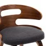 Sillas de comedor 2 unidades madera curvada y tela gris oscuro by vidaXL, dining chairs - Ref: Foro24-283107, Price: 272,27 €...