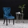 Esszimmerstühle 2 Einheiten blauer Samt von vidaXL, Essstühle - Ref: Foro24-287958, Preis: 286,31 €, Rabatt: %