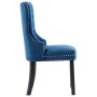 Dining chairs 2 units blue velvet by vidaXL, dining chairs - Ref: Foro24-287958, Price: 311,82 €, Discount: %