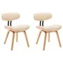 Sillas de comedor 2 uds madera curvada y cuero sintético crema von vidaXL, Essstühle - Ref: Foro24-283124, Preis: 251,39 €, R...