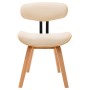 Sillas de comedor 2 uds madera curvada y cuero sintético crema von vidaXL, Essstühle - Ref: Foro24-283124, Preis: 270,02 €, R...