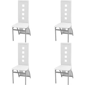 Dining chairs 4 units white synthetic leather by vidaXL, dining chairs - Ref: Foro24-243647, Price: 246,65 €, Discount: %