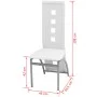 Esszimmerstühle 4 Einheiten aus weißem Kunstleder von vidaXL, Essstühle - Ref: Foro24-243647, Preis: 248,15 €, Rabatt: %