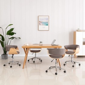 Drehbare Esszimmerstühle 4 Einheiten taupe Stoff von vidaXL, Essstühle - Ref: Foro24-3054888, Preis: 737,27 €, Rabatt: %