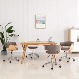 Swivel dining chairs 4 units taupe fabric by vidaXL, dining chairs - Ref: Foro24-3054888, Price: 657,15 €, Discount: %