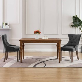 Dining chairs 2 units gray fabric by vidaXL, dining chairs - Ref: Foro24-287944, Price: 292,47 €, Discount: %
