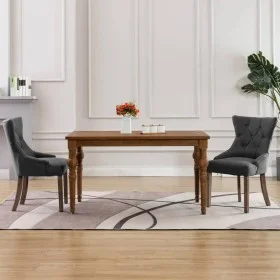 Dining chairs 2 units gray fabric by vidaXL, dining chairs - Ref: Foro24-287944, Price: 285,96 €, Discount: %