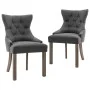 Dining chairs 2 units gray fabric by vidaXL, dining chairs - Ref: Foro24-287944, Price: 285,96 €, Discount: %
