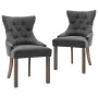 Esszimmerstühle 2 Einheiten aus grauem Stoff von vidaXL, Essstühle - Ref: Foro24-287944, Preis: 292,47 €, Rabatt: %