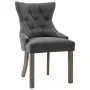 Dining chairs 2 units gray fabric by vidaXL, dining chairs - Ref: Foro24-287944, Price: 285,96 €, Discount: %