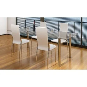 Esszimmerstühle 4 Einheiten Kunstleder weiß von vidaXL, Essstühle - Ref: Foro24-60572, Preis: 187,89 €, Rabatt: %