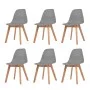 Dining chairs 6 units gray plastic by vidaXL, dining chairs - Ref: Foro24-244776, Price: 268,56 €, Discount: %