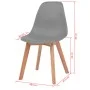 Dining chairs 6 units gray plastic by vidaXL, dining chairs - Ref: Foro24-244776, Price: 268,56 €, Discount: %