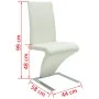 Dining chairs 2 units white synthetic leather by vidaXL, dining chairs - Ref: Foro24-240043, Price: 251,62 €, Discount: %