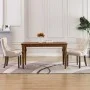 Sillas de comedor 2 unidades de tela beige de vidaXL, Sillas de comedor - Ref: Foro24-287945, Precio: 356,78 €, Descuento: %