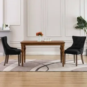 Dining chairs 2 units of black fabric by vidaXL, dining chairs - Ref: Foro24-287942, Price: 307,70 €, Discount: %
