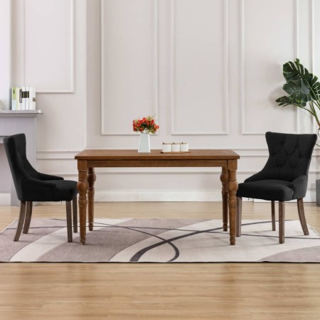 Dining chairs 2 units of black fabric by vidaXL, dining chairs - Ref: Foro24-287942, Price: 312,36 €, Discount: %