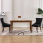 Dining chairs 2 units of black fabric by vidaXL, dining chairs - Ref: Foro24-287942, Price: 312,36 €, Discount: %