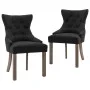 Esszimmerstühle 2 Einheiten aus schwarzem Stoff von vidaXL, Essstühle - Ref: Foro24-287942, Preis: 307,41 €, Rabatt: %